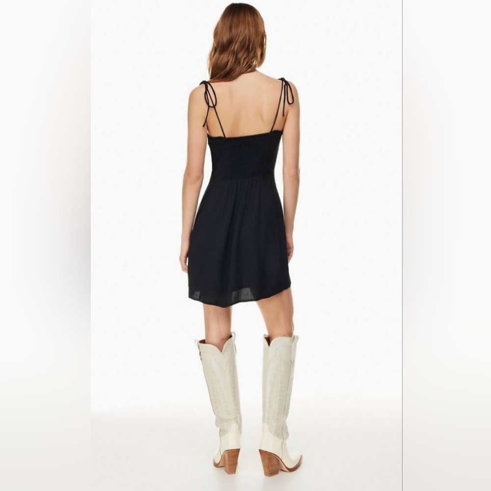 🎉 Aritzia Wilfred Fable Tie Strap Bustier Mini Dress In Size 8 (But tiny!!!) - Picture 2 of 12